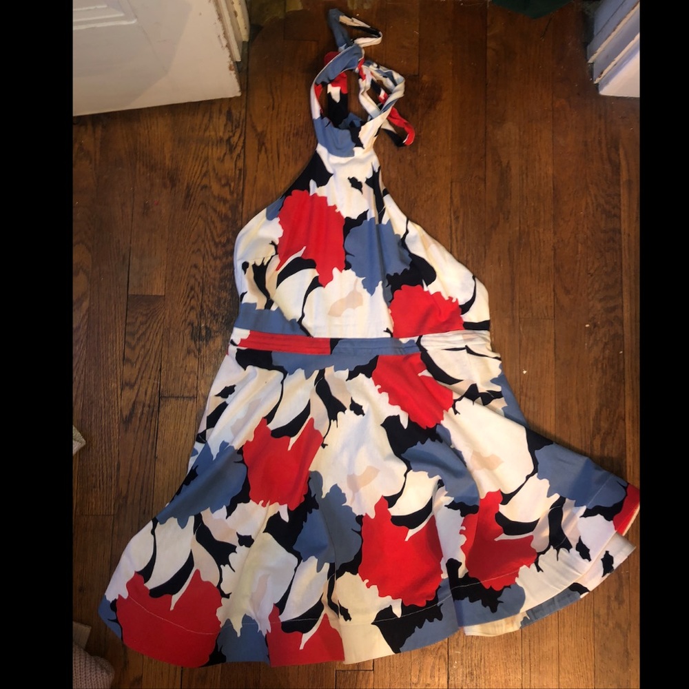 Floral halter top dress